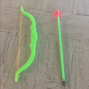 Neon Green Bow and Arrow Set for Kids